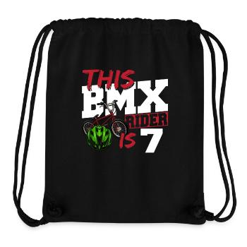 Dieser Bmx-fahrer Ist 7 Coole Fahrrad Kinder 7. - Stanley/Stella recycelter Gym Bag - Schwarz - Vorne