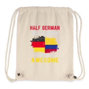 Halb Deutsch Halb Kolumbianer - Stanley/Stella recycelter Gym Bag - Naturweiß - Vorne