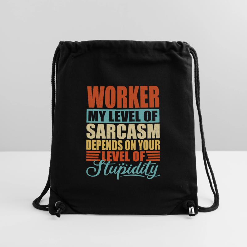 Worker Gift Funny Worker Saying Stanley/Stella Recycled Gym Bag