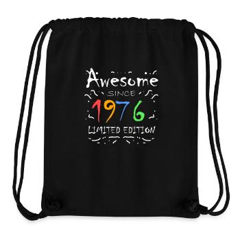 1976 - Jahrgang 1976 - Stanley/Stella recycelter Gym Bag - Schwarz - Vorne