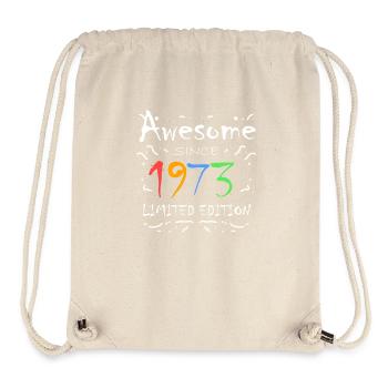 1973 - Born 1973 - Stanley/Stella Recycled Gym Bag - natural - Front