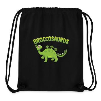 Broccosaurus Dino Broccoli Vegan Vegetable Diet - Stanley/Stella Recycled Gym Bag - black - Front