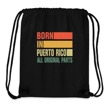 Né à Porto Rico - Sac à cordon recyclé Stanley/Stella - noir - Devant