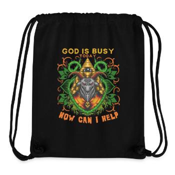 Baphomet, okkulte Gottheit, Illuminaten - Stanley/Stella recycelter Gym Bag - Schwarz - Vorne