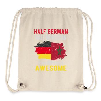 Half German half Moroccans - Stanley/Stella Recycled Gym Bag - natural - Front