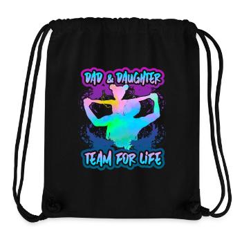 Vater-Tochter, Dad-Daughter, Vatertag, Spruch - Stanley/Stella recycelter Gym Bag - Schwarz - Vorne