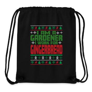 Gardener Christmas Saying - Stanley/Stella Recycled Gym Bag - black - Front