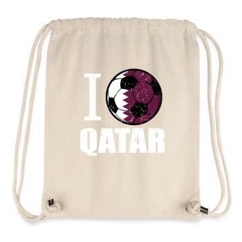 Qatar Football - Stanley/Stella Recycled Gym Bag - natural - Front
