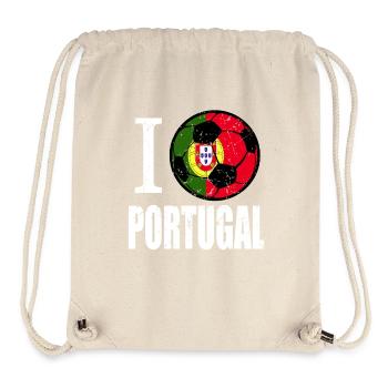 Portugal Football - Sac à cordon recyclé Stanley/Stella - blanc naturel - Devant