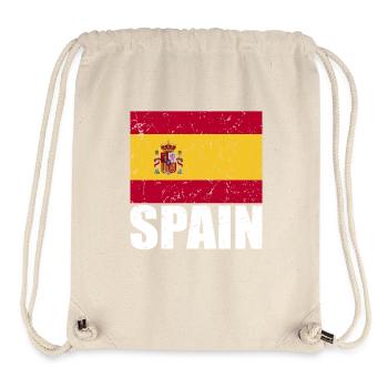Drapeau de l’Espagne - Sac à cordon recyclé Stanley/Stella - blanc naturel - Devant