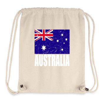 Drapeau de l’Australie - Sac à cordon recyclé Stanley/Stella - blanc naturel - Devant