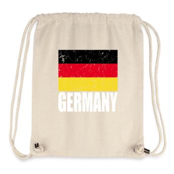 Drapeau de l’Allemagne - Sac à cordon recyclé Stanley/Stella - blanc naturel - Devant