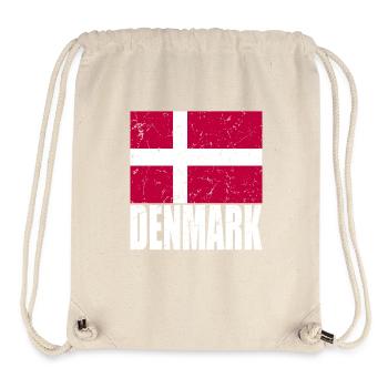 Drapeau du Danemark - Sac à cordon recyclé Stanley/Stella - blanc naturel - Devant