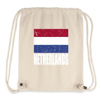 Drapeau des Pays-Bas - Sac à cordon recyclé Stanley/Stella - blanc naturel - Devant