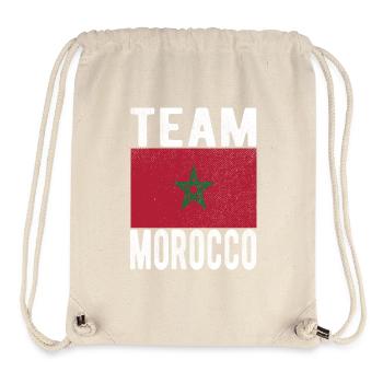 Drapeau du Maroc - Sac à cordon recyclé Stanley/Stella - blanc naturel - Devant