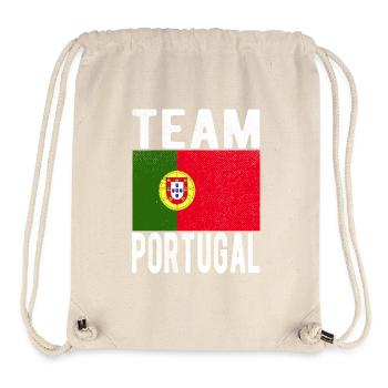 Drapeau du Portugal - Sac à cordon recyclé Stanley/Stella - blanc naturel - Devant