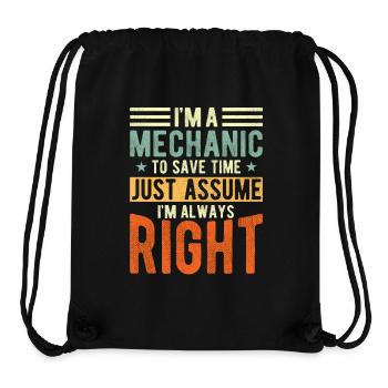 Mechanic - Stanley/Stella Recycled Gym Bag - black - Front