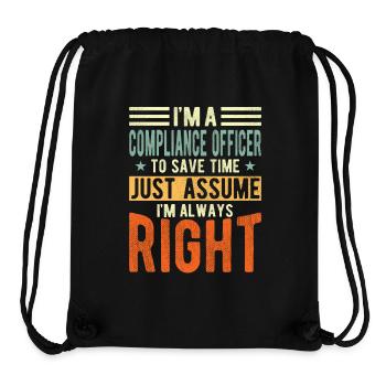 Compliance Officer - Stanley/Stella Recycled Gym Bag - black - Front