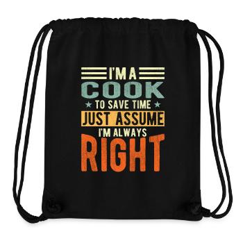 Cook - Stanley/Stella Recycled Gym Bag - black - Front