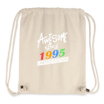 1995 - Jahrgang 1995 - Geburtsjahr 1995 - Stanley/Stella recycelter Gym Bag - Naturweiß - Vorne