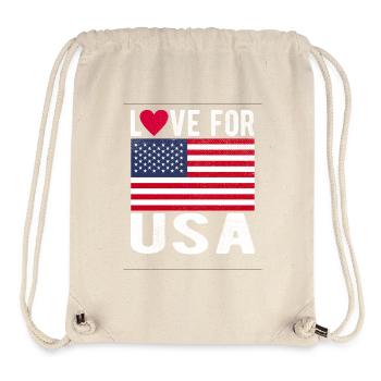 Drapeau de cerf - Sac à cordon recyclé Stanley/Stella - blanc naturel - Devant