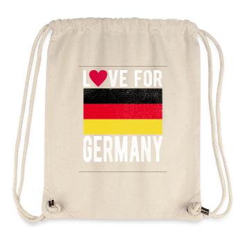 Drapeau de l’Allemagne - Sac à cordon recyclé Stanley/Stella - blanc naturel - Devant