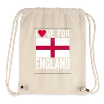 Drapeau de l’Angleterre - Sac à cordon recyclé Stanley/Stella - blanc naturel - Devant