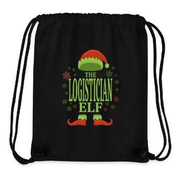 Logistiker Weihnachtself - Stanley/Stella recycelter Gym Bag - Schwarz - Vorne