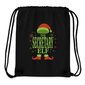 Sekretärin Weihnachtself - Stanley/Stella recycelter Gym Bag - Schwarz - Vorne