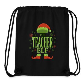 Lehrer Weihnachtself - Stanley/Stella recycelter Gym Bag - Schwarz - Vorne