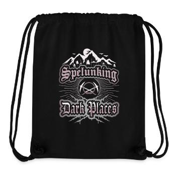 Speläologie, Spruch für Höhlenforscher, Spelunking - Stanley/Stella recycelter Gym Bag - Schwarz - Vorne