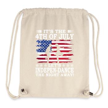 It's the 4th of July, we're dancing the - Stanley/Stella Recycled Gym Bag - natural - Front
