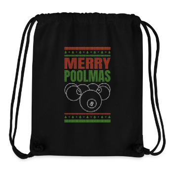 Christmas Billiard Player - Stanley/Stella Recycled Gym Bag - black - Front