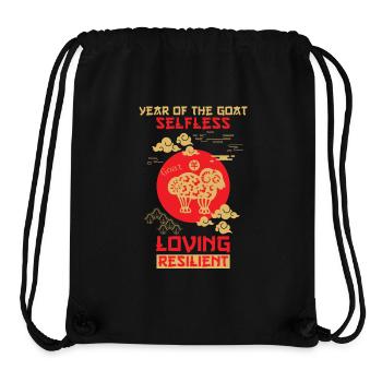 Ziege Chinesisches Tierkreiszeichen - Stanley/Stella recycelter Gym Bag - Schwarz - Vorne