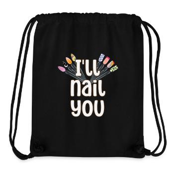 Ich Werde Dich Nageln Lustiger Nageldesigner - Stanley/Stella recycelter Gym Bag - Schwarz - Vorne