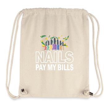 Nägel Zahlen Meine Rechnungen Maniküre - Stanley/Stella recycelter Gym Bag - Naturweiß - Vorne