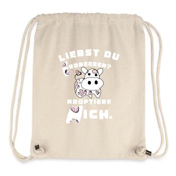 Lait de fraise - Fraises - Sac à cordon recyclé Stanley/Stella - blanc naturel - Devant