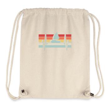 Voile Heartbeat Retro - Sac à cordon recyclé Stanley/Stella - blanc naturel - Devant