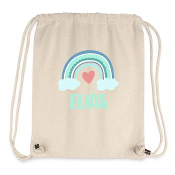 Elijah's Name Rainbow Baby - Stanley/Stella Recycled Gym Bag - natural - Front