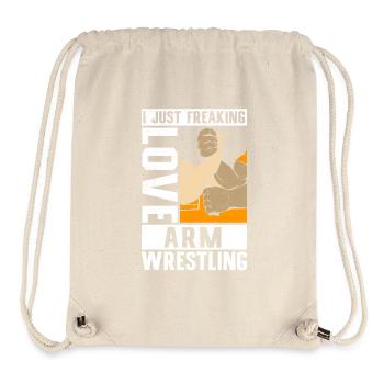 Arm Wrestling Armwrestling | Armdrücken Geschenk - Stanley/Stella recycelter Gym Bag - Naturweiß - Vorne