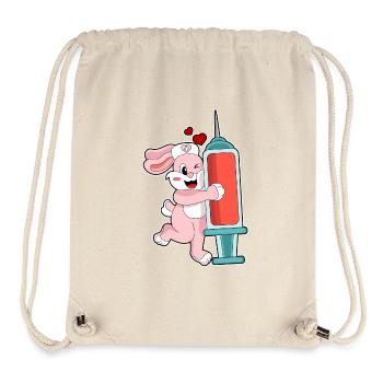 Bunny Nurse Nursing Everyday Life - Stanley/Stella Recycled Gym Bag - natural - Front