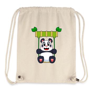 Panda Schaukel - Stanley/Stella recycelter Gym Bag - Naturweiß - Vorne