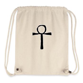 Egypte Ancien Symbole Ankh - Sac à cordon recyclé Stanley/Stella - blanc naturel - Devant