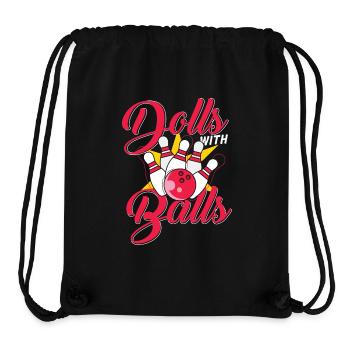 Dolls with balls bowling - Stanley/Stella recycelter Gym Bag - Schwarz - Vorne