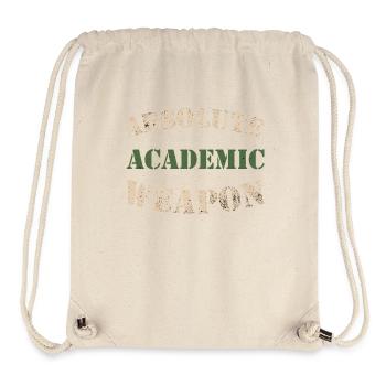 Studenten Absolute Academic Weapon - Stanley/Stella recycelter Gym Bag - Naturweiß - Vorne