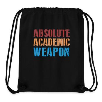Studenten Absolute Academic Weapon - Stanley/Stella recycelter Gym Bag - Schwarz - Vorne