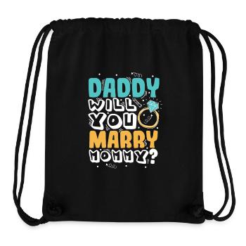 Daddy you want to marry mom - Stanley/Stella Recycled Gym Bag - black - Front