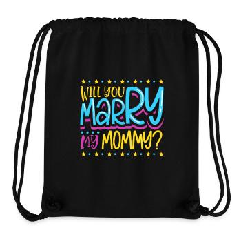 Do you want to marry my mom - Stanley/Stella Recycled Gym Bag - black - Front