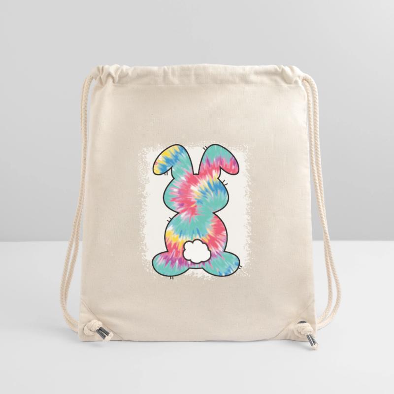 Tie Dye Rabbit Bleached Easter Stanley/Stella Recycled Gym Bag