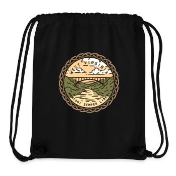 West Virginia, USA, Montani-Semper-Liberia - Stanley/Stella Recycled Gym Bag - black - Front